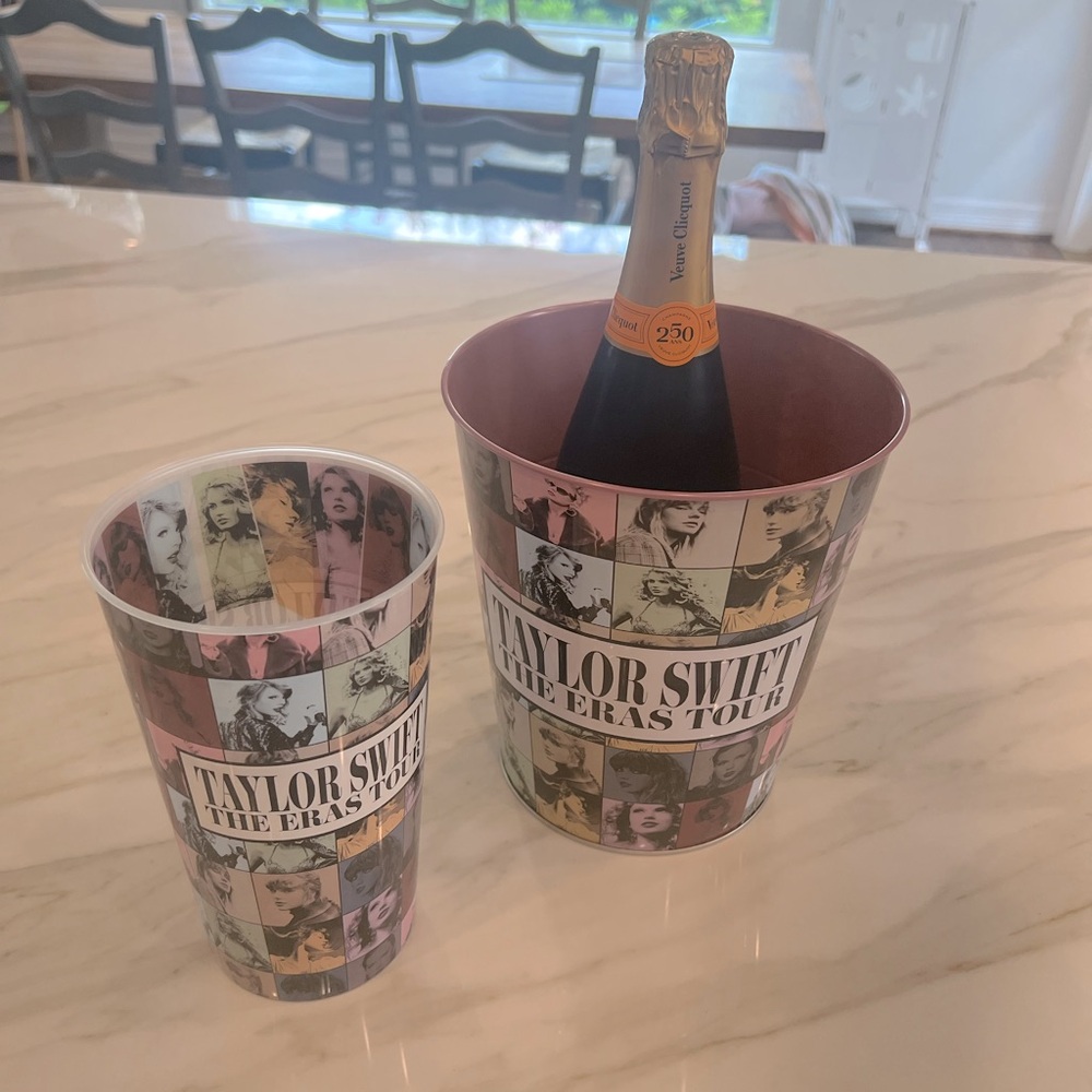 Taylor Swift Eras Tour - Concert Cup and Champagne Bucket.